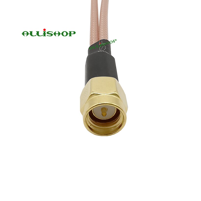 Sma Stekker Naar Dual Sma Vrouwelijke Jack RG316 Y Vorm Kabel Wifi Antenne Sma Plug Naar 2X Sma Jack splitter Kabel Voor 4G Lte Router