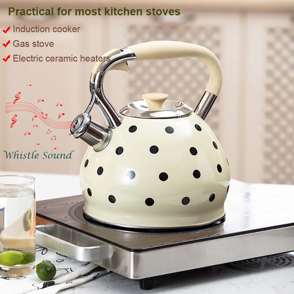 3.5L Kettle Teapot Stainless Steel Whistle Kettle Gas Stove Cooker