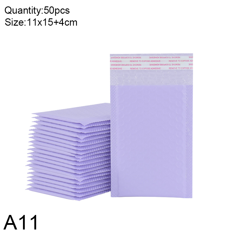 50pcs Bubble Mailers Padded Envelopes Bags Blue Purple Self-Seal Packaging Business Supplies Bubble Padding Bags: army green