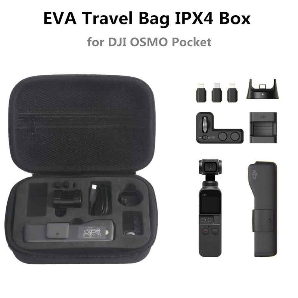 Til dji osmo lomme gimbal tilbehør bærbar mini bæretaske eva boks opbevaringspose osmo lomme håndholdt gimbal taske