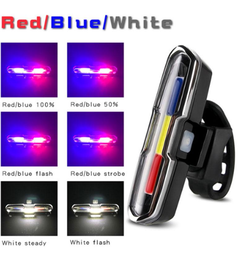 Senticam licht, oplaadbaar via USB, dubbel front- en achterlicht, IPX3, waterdicht, draagbare zaklamp voor alle racefietsers