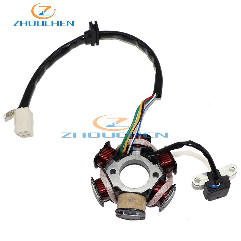 6-Coil Magneto Stator Ignition Generator for GY6 50cc 70cc 90cc 110cc 125cc Moped ATV Dirt Bike Full wave coil