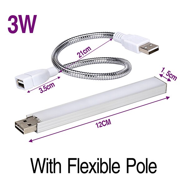 USB LED Grow Light Full Spectrum 3W 5W DC 5V Fitolampy For Greenhouse Vegetable Seedling Plant Lighting IR UV Growing Phyto Lamp: 3W with Pole