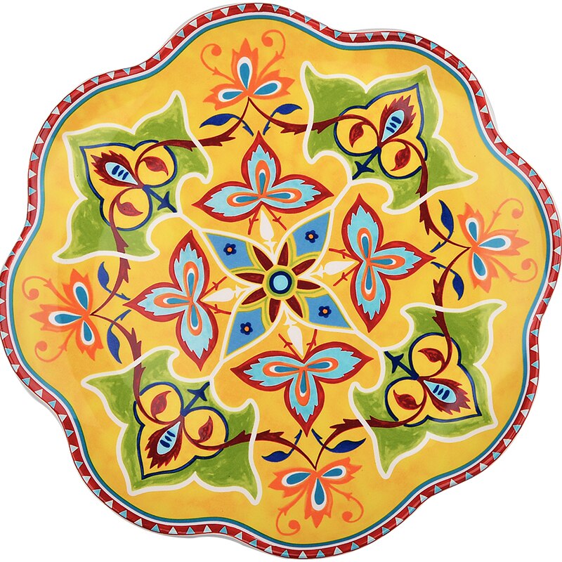 Vaisselle en porcelaine artisanat Western nourriture assiette de table, ménagère céramique assiette mignonne bleu et blanc, Dim Sum Breakfa