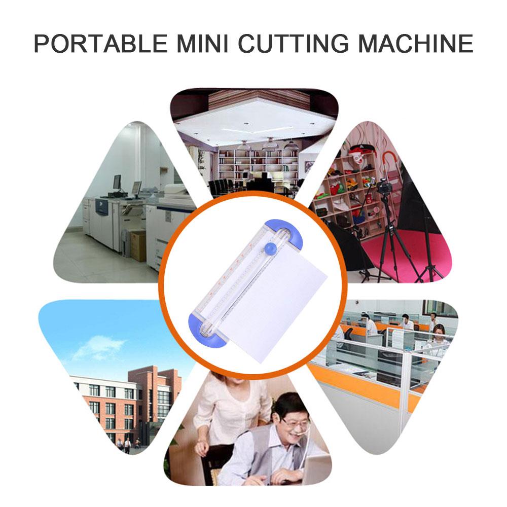 Guillotine Labels Paper Scrapbooking Office Supplies Photo Plastic with Pull-Out Ruler Portable Practical Cutter Trimmer