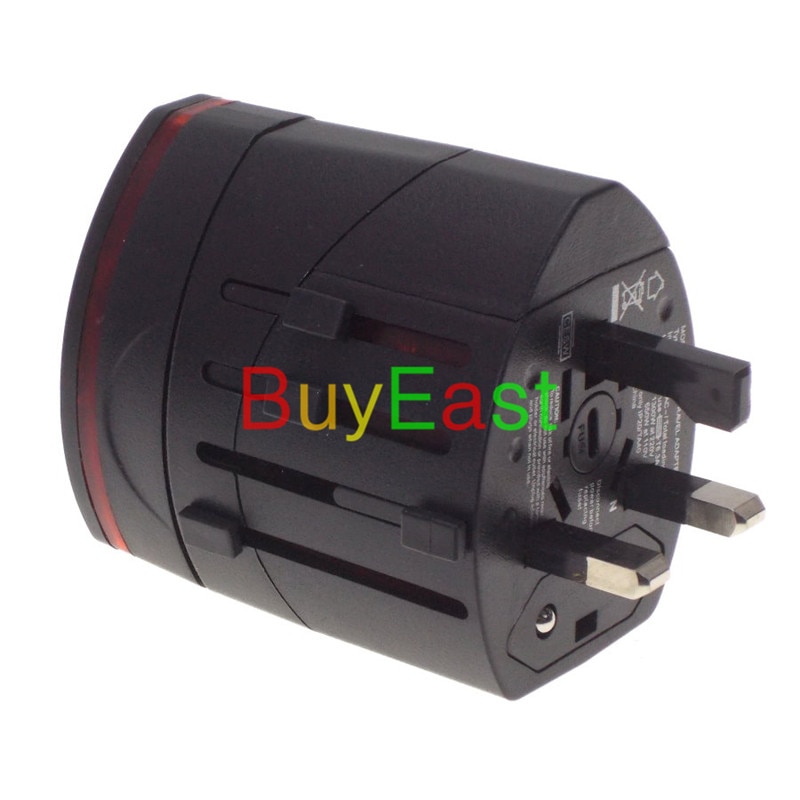 Dual 2 Port USB Travel Plug Adapter Change UK/EU/US/AU/China/Japan Plug Works In Over 150 Countries