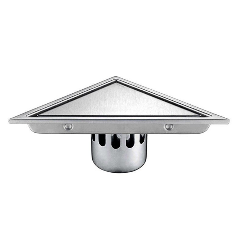 Verborgen Soort Driehoek Tegel Insert Floor Afval Roosters Douche Drain Rvs: Light Grey