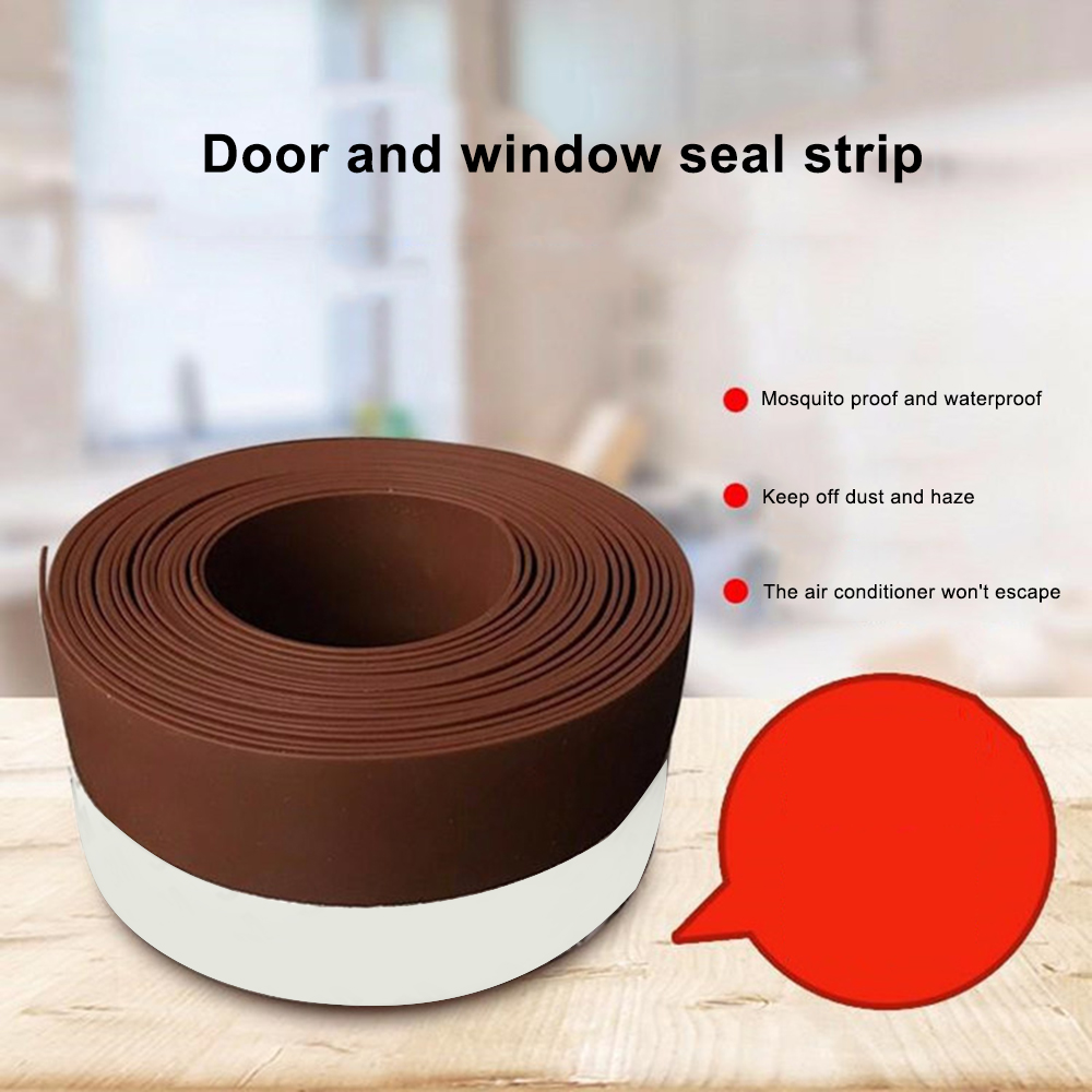 25/35/45mm Door Window Seals Silicone Rubber Sealing Strip Door Bottom Windproof Insect-proof Window Insulation Adhesive Tape