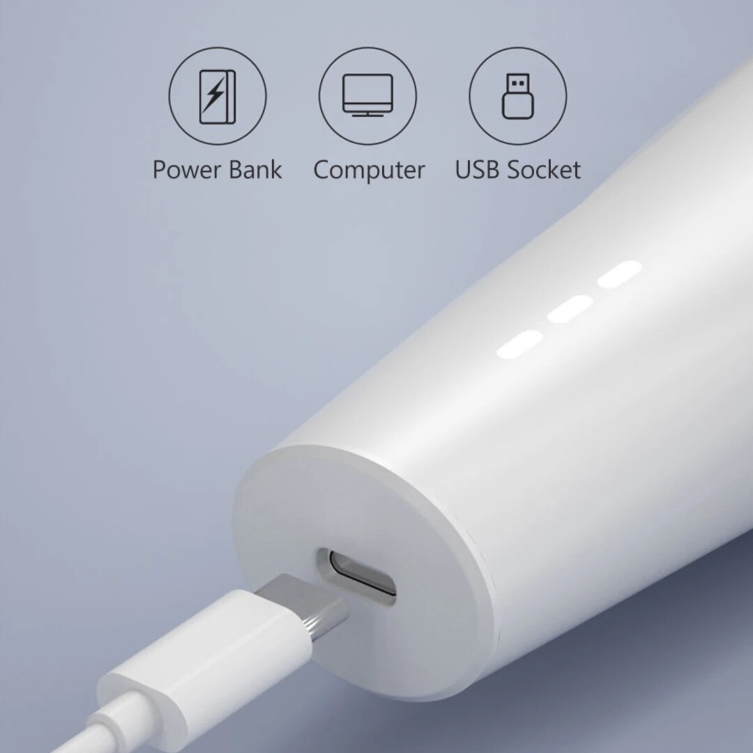 Enchen usb-elektrohaarschneider  ec001, kabellos und wiederaufladbar, haarschneider für männer, erwachsene und kinder