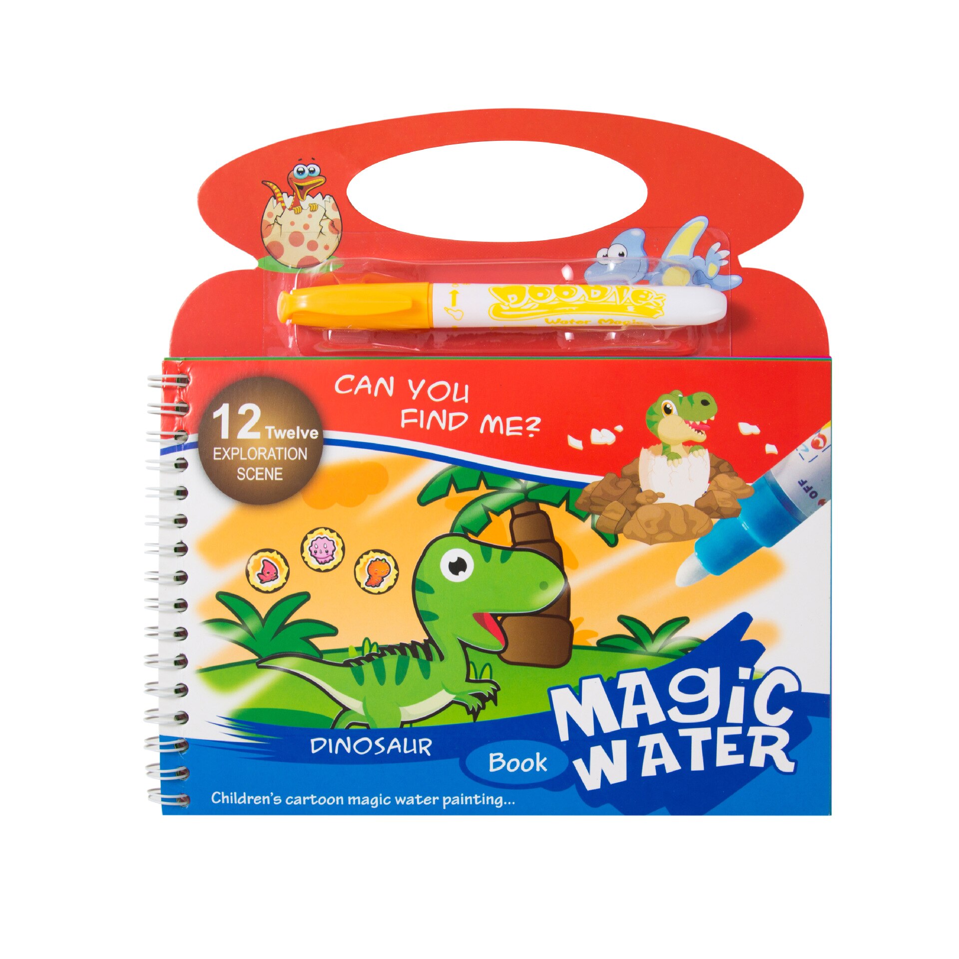 Magical Drawing Book Water Coloring Books Reusable Kids Painting Board Learning Notebook Doodle Cartoons Animal Education