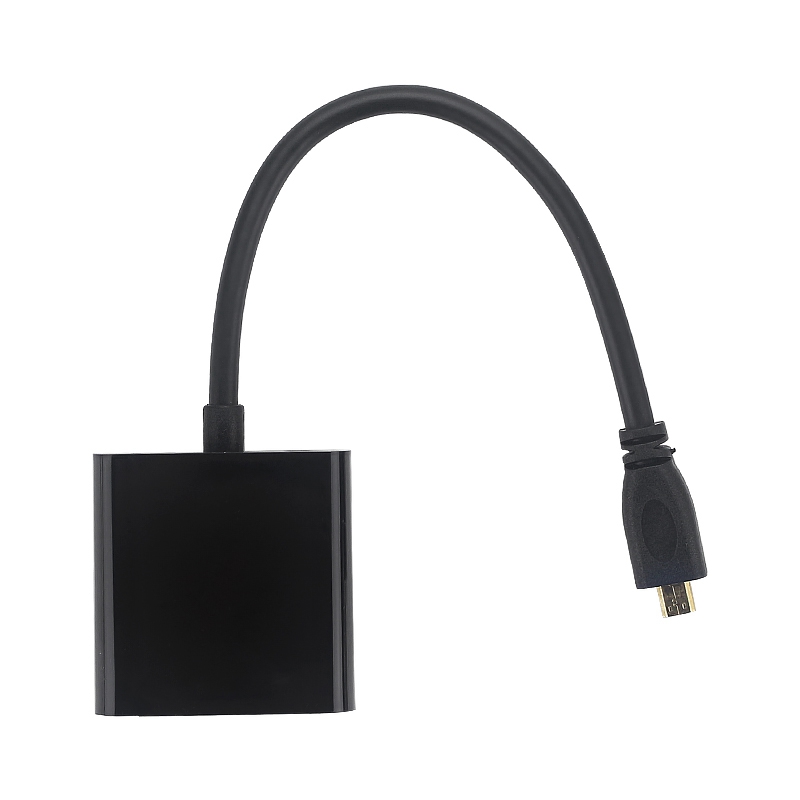 Micro-HDMI to VGA Adapter Cable 1080P Video Converter with Audio Jack USB Power Cable for Camera Raspberry Pi 4