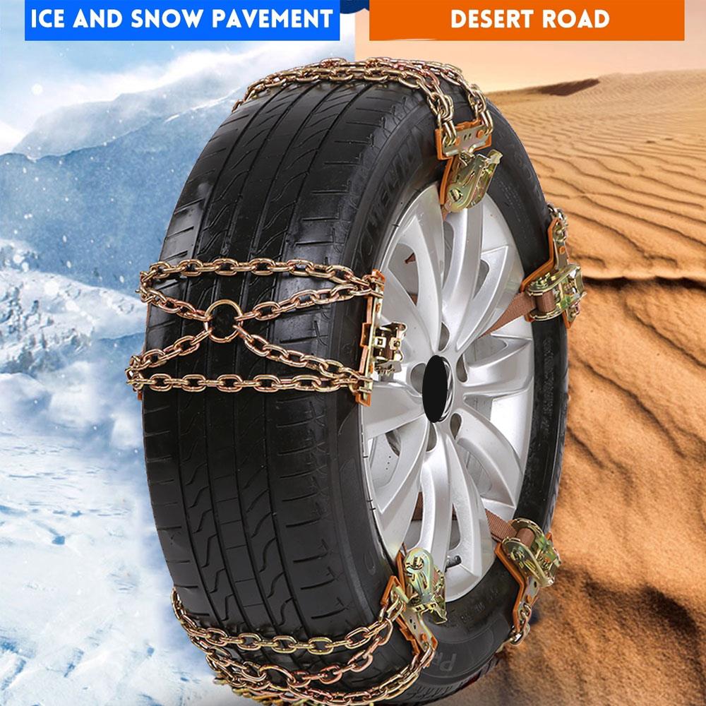 Anti-Skid Chain Skidproof Chains Universal Snow Chain Ice Car Metal Strap for Winter Safety Truck Anti Skid Belt