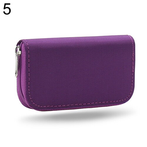 SD SDHC MMC CF Micro SD Memory Card Storage Carrying Pouch Case Holder Wallet 922G: Purple