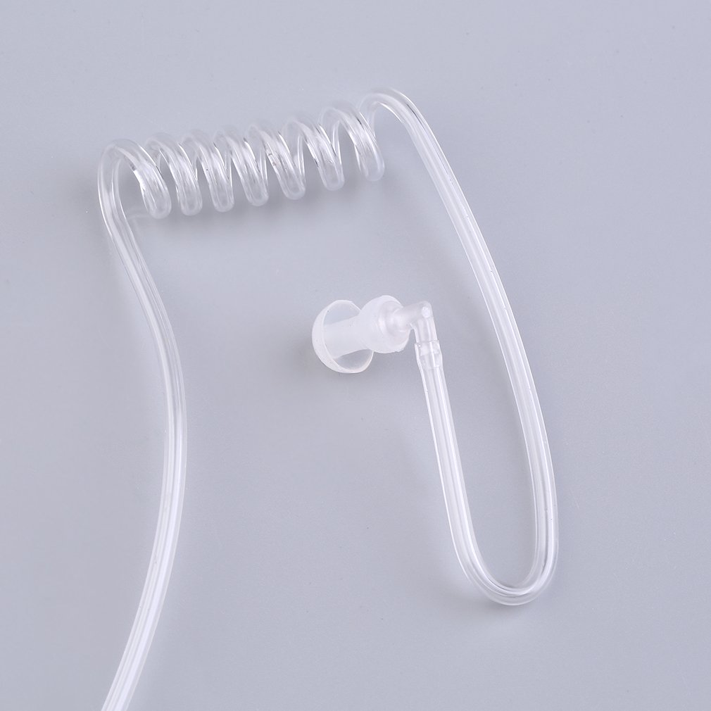 Akoestische Stralingsbescherming Anti-Straling Hoofdtelefoon Air Tube Handsfree Oortelefoon Met Microfoon Volumeregeling Oorhaak