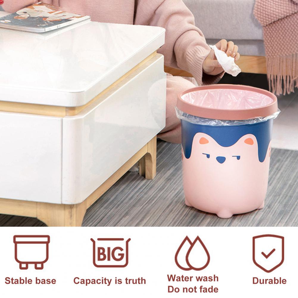 Multi-function Garbage Box Rubbish Garbage Bin PP Plastic Toilet Paper Box Large Capacity Bucket Waste Bin Home Garbage Can