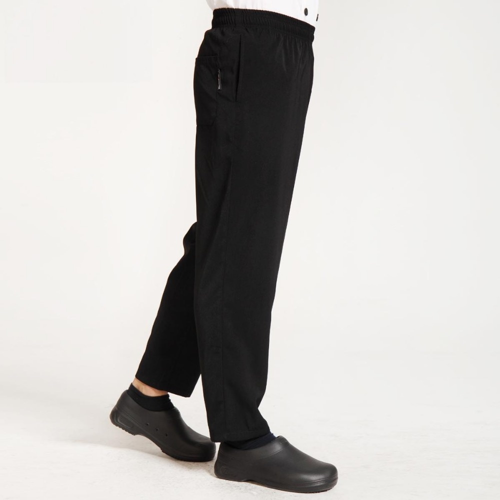 Elastyczny pas spodnie szefa kuchni hotel restauracja kawiarnia czarny kelner kucharze spodnie kobiet i mężczyzn w kratkę kombinezony darmowa wysyłka