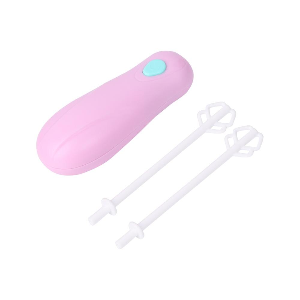 SKYMEN-Mini batidor eléctrico portátil de 5W y 10000 RPM para cocina, manual, para café, leche, huevos, batidor de plástico,: Pink