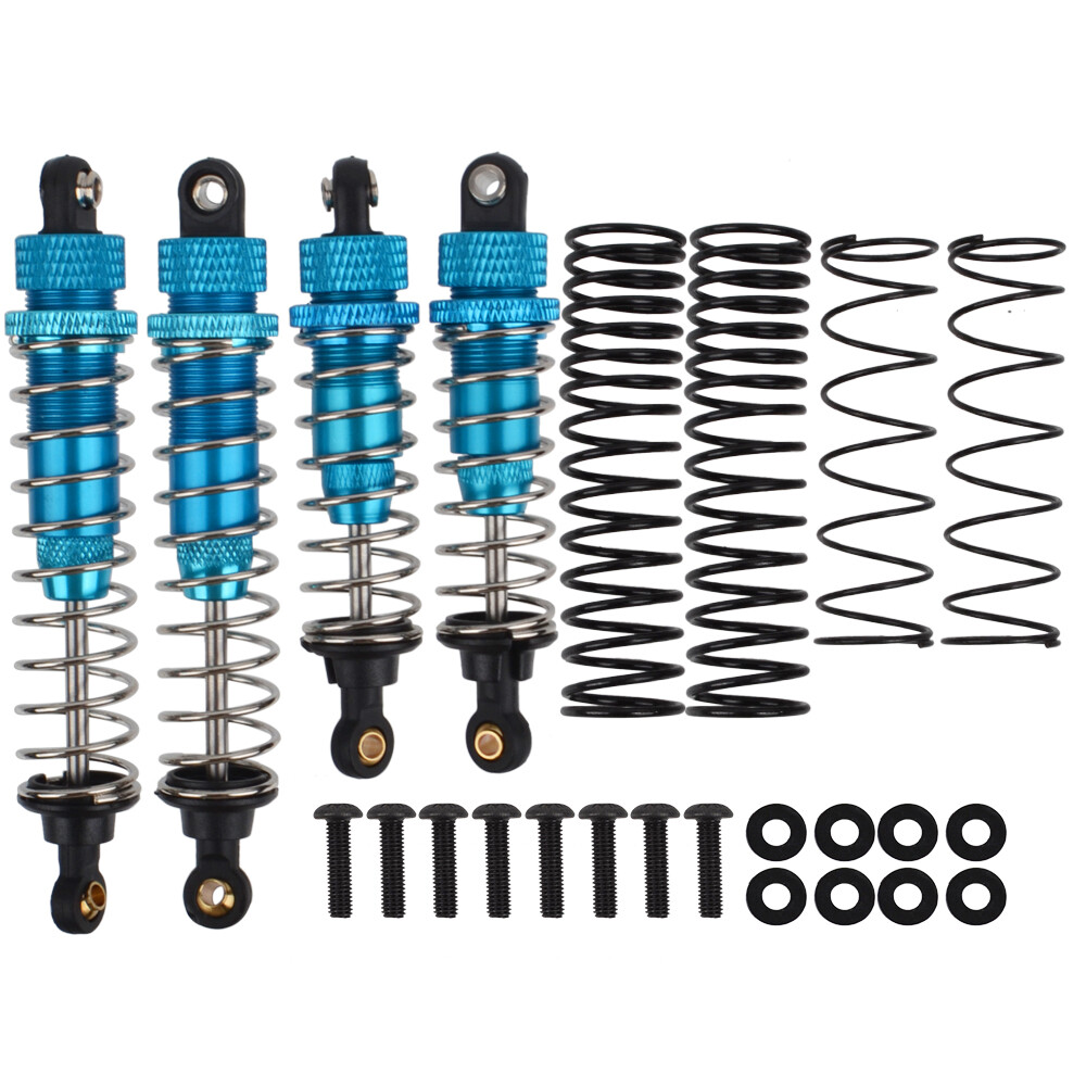 Amortiguadores de aceite de aluminio para Tamiya TT02B Kyosho 1/10 RC todoterreno Buggy camión accesorios de actualización de coche: Azul