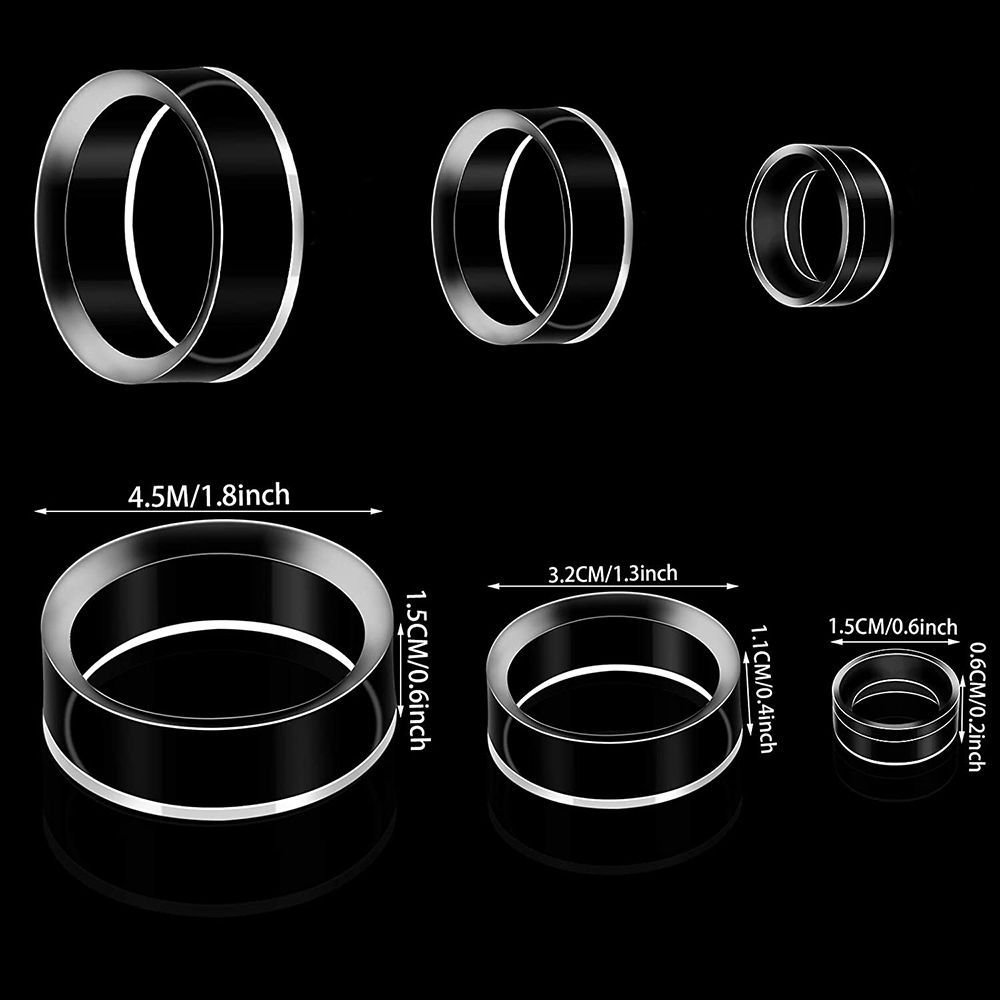 Acrylic Display Stand Racks Clear Storage Holder Rings Plastic Round Display Stand for Ball, Spheres, Marbles, Collections