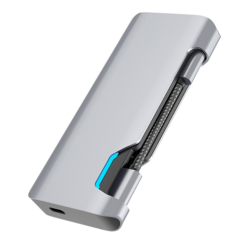 7 in 1 USB C Laptop Docking Station 2USB 3.0+4K HDMI-compatible +TF+SD+ RJ45 Gigabit PD +Type C Dock USB HUB