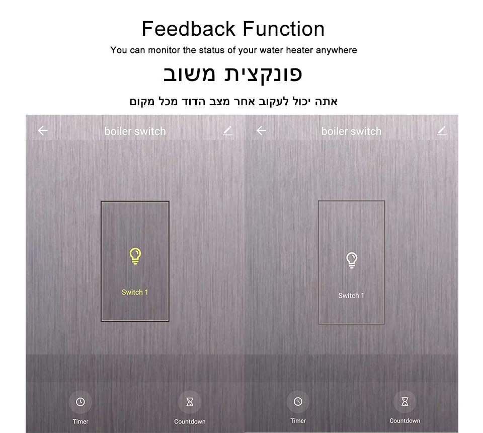 Wifi Smart Boiler Schakelaar Boiler Stroomonderbreker Touch Panel Timer Spraakafstandsbediening Werkt met Alexa Google Home