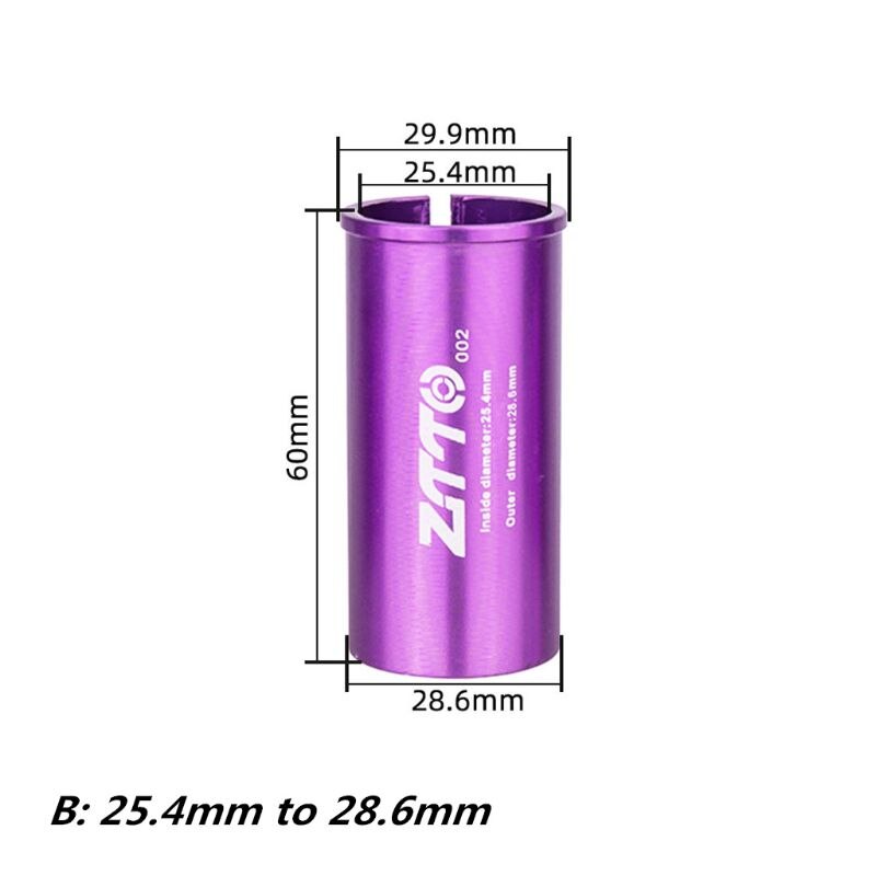 Aluminum Alloy Bicycle Seatpost Sleeve Convert Seat Post Tube Conversion Adapter MTB Road Bike Cycling Accessories: 7HH402905-B