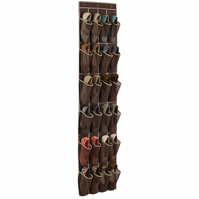 24 Pocket Ruimte Schoen Deur Opknoping Organisator Rack Muur Zak Opslag Closet Holder Organizer