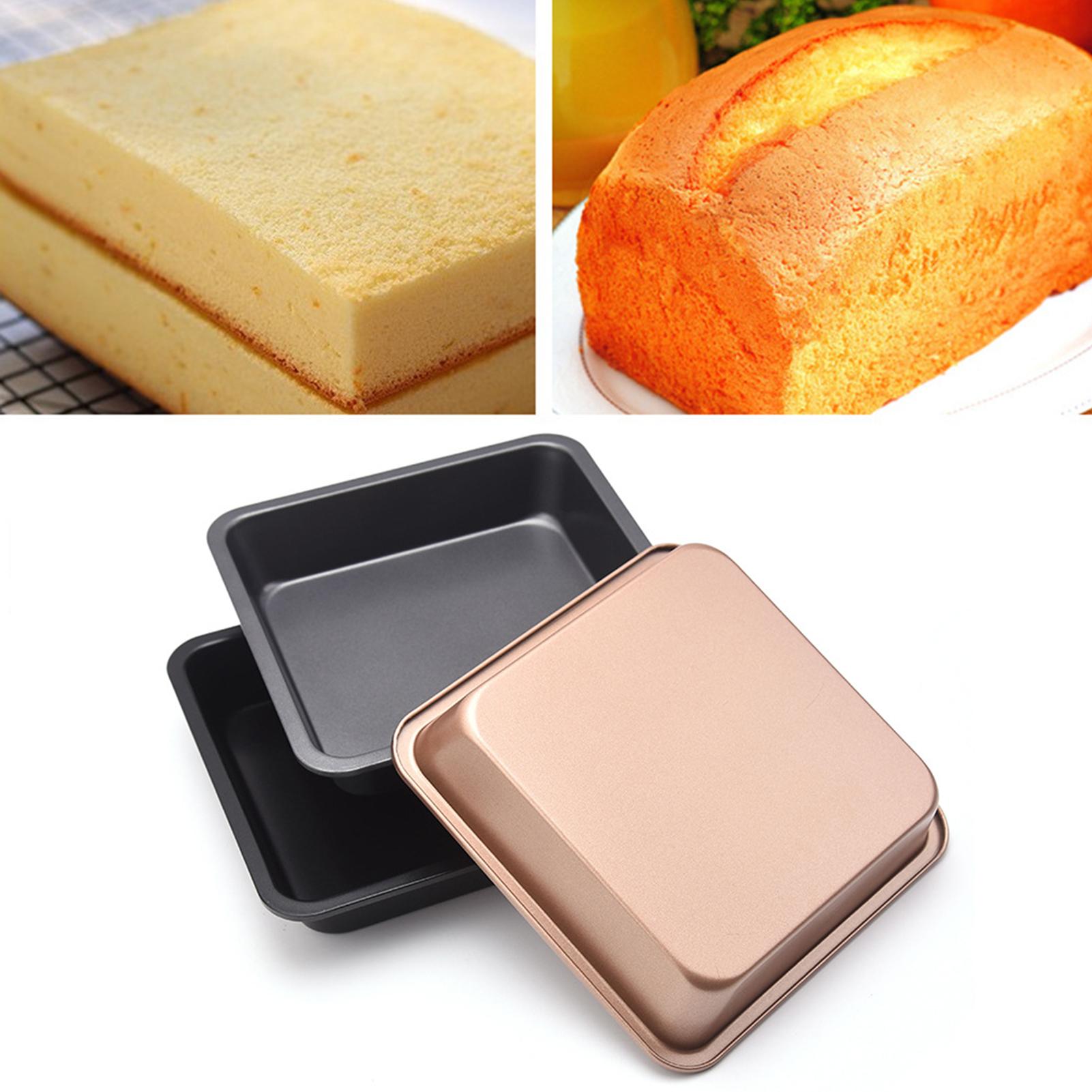 8 inch Carbon Steel Non-stick Square Cake Pan Baking Tray Kitchen Bakeware Tool