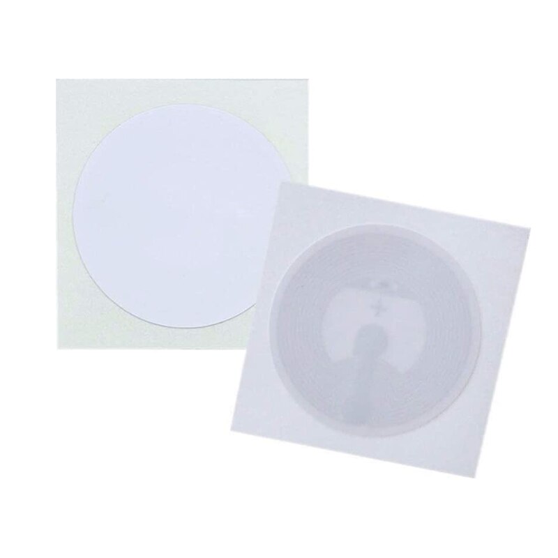 NFC Tag Ntag 215 Chip for Tagmo ,Work with All NFC Phone Device PVC Tags Waterproof 504 Bytes Chip Sticker,50 PCS