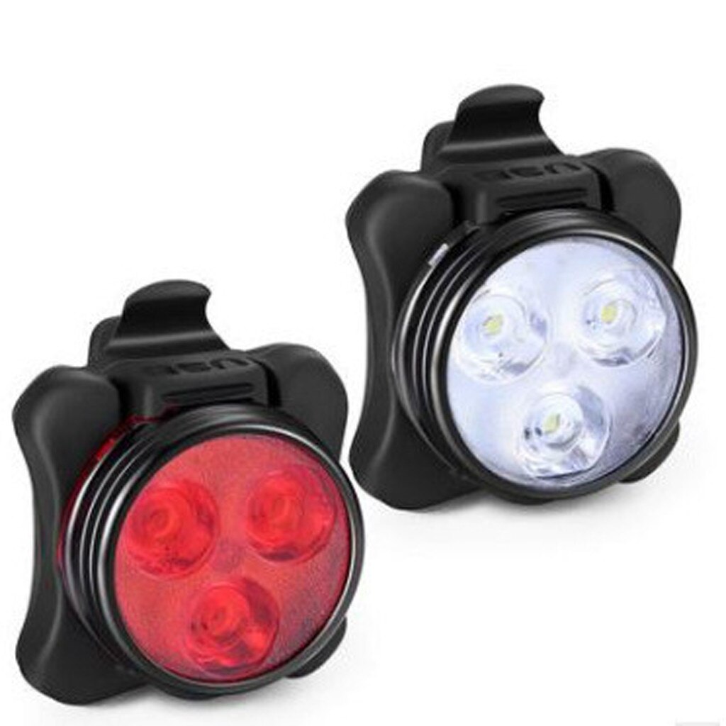 40 # Usb Oplaadbare Fiets Licht Mountainbike Super Licht Opladen Achterlicht Outdoor Koplamp Front Staart Clip