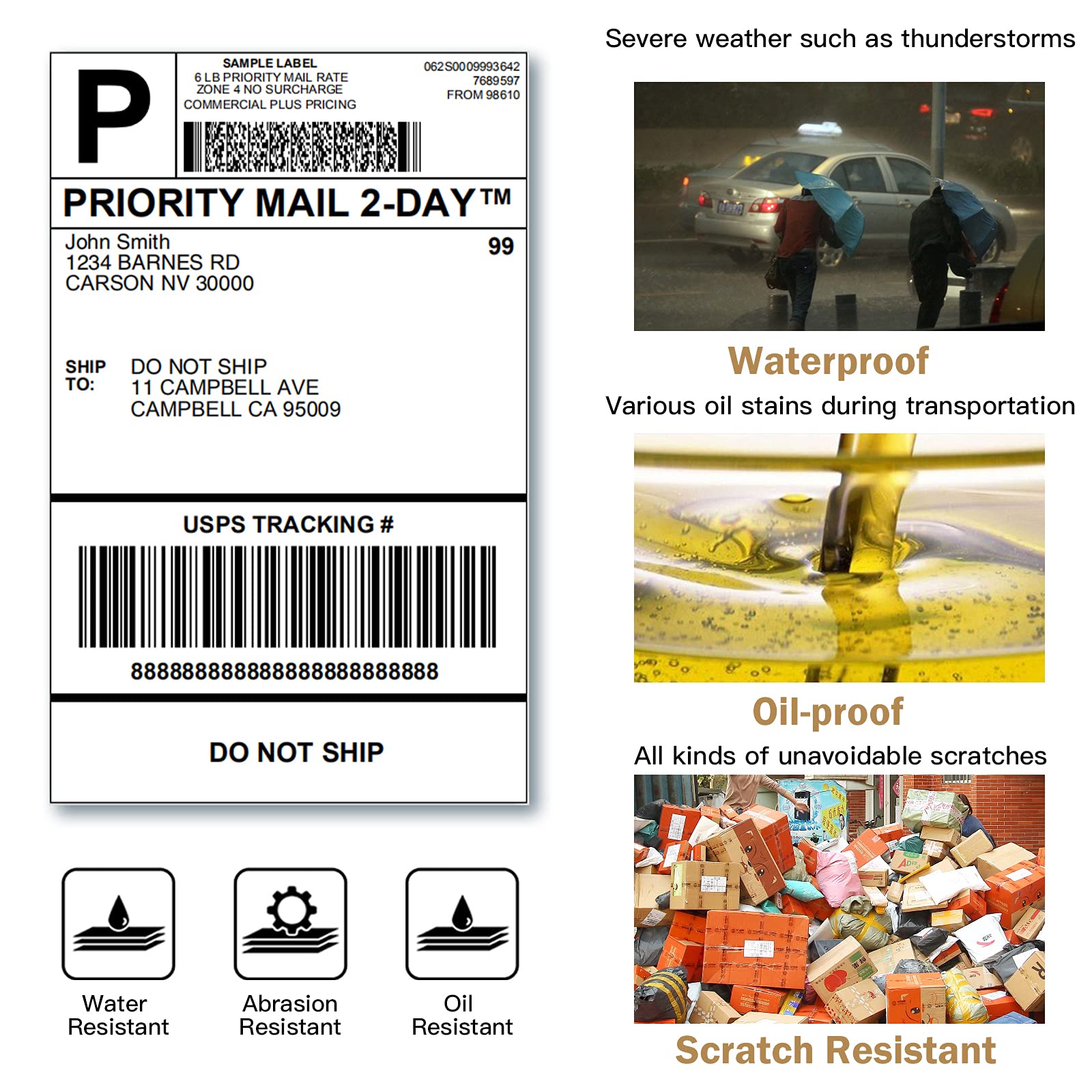 Phomemo A6 Größe 4x6'' Versandetiketten FanFold Papier 241BT 246S D520 DYMO 4XL Zebra Munbyn für Logo Barcode