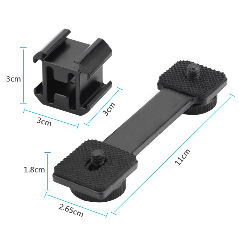 LED Video Fill Light Mount Cold Shoe Microphone Holder for DJI OM 4 Omso Mobile 2 3/ for Zhiyun Smooth 4 Vlog Pocket