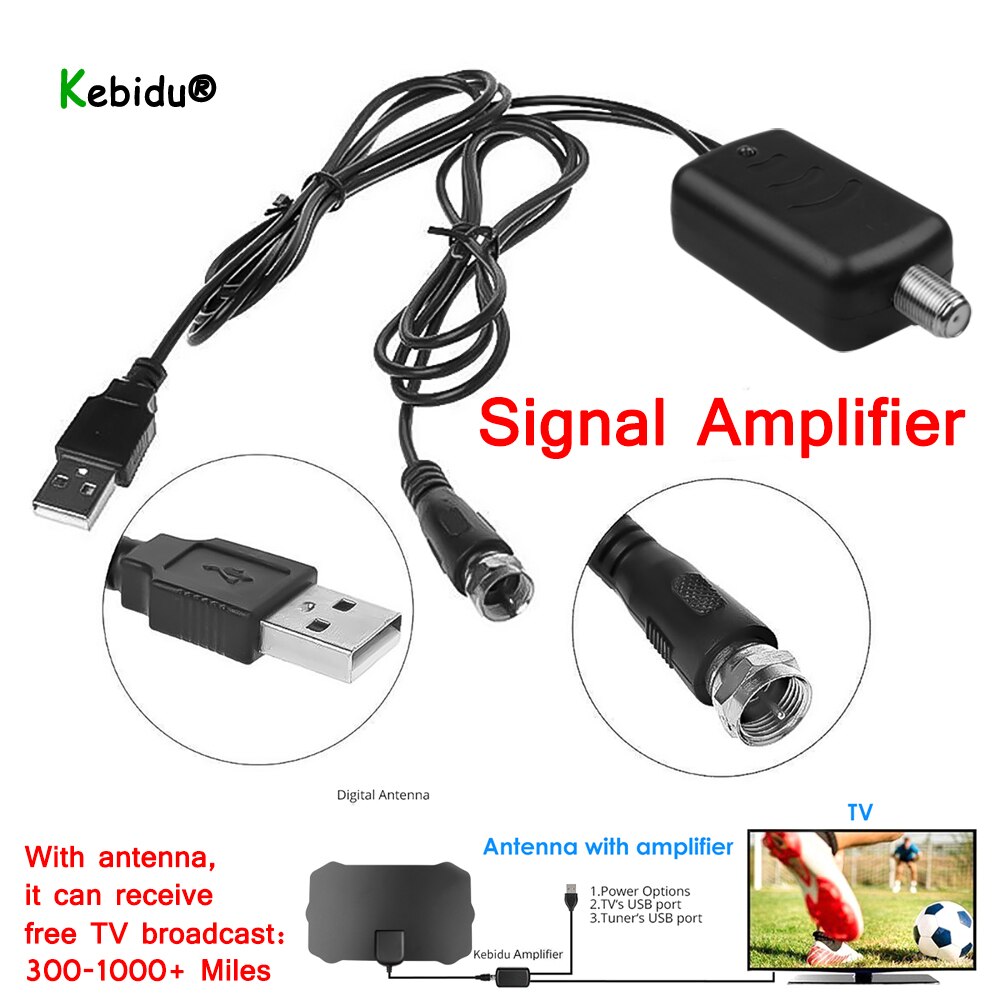 KEBIDUMEI TV Antenne Digitale HDTV Signal Verstärker Booster Digitale HD Für Kabel TV Für Fuchs Antenne HD Kanal 25DB