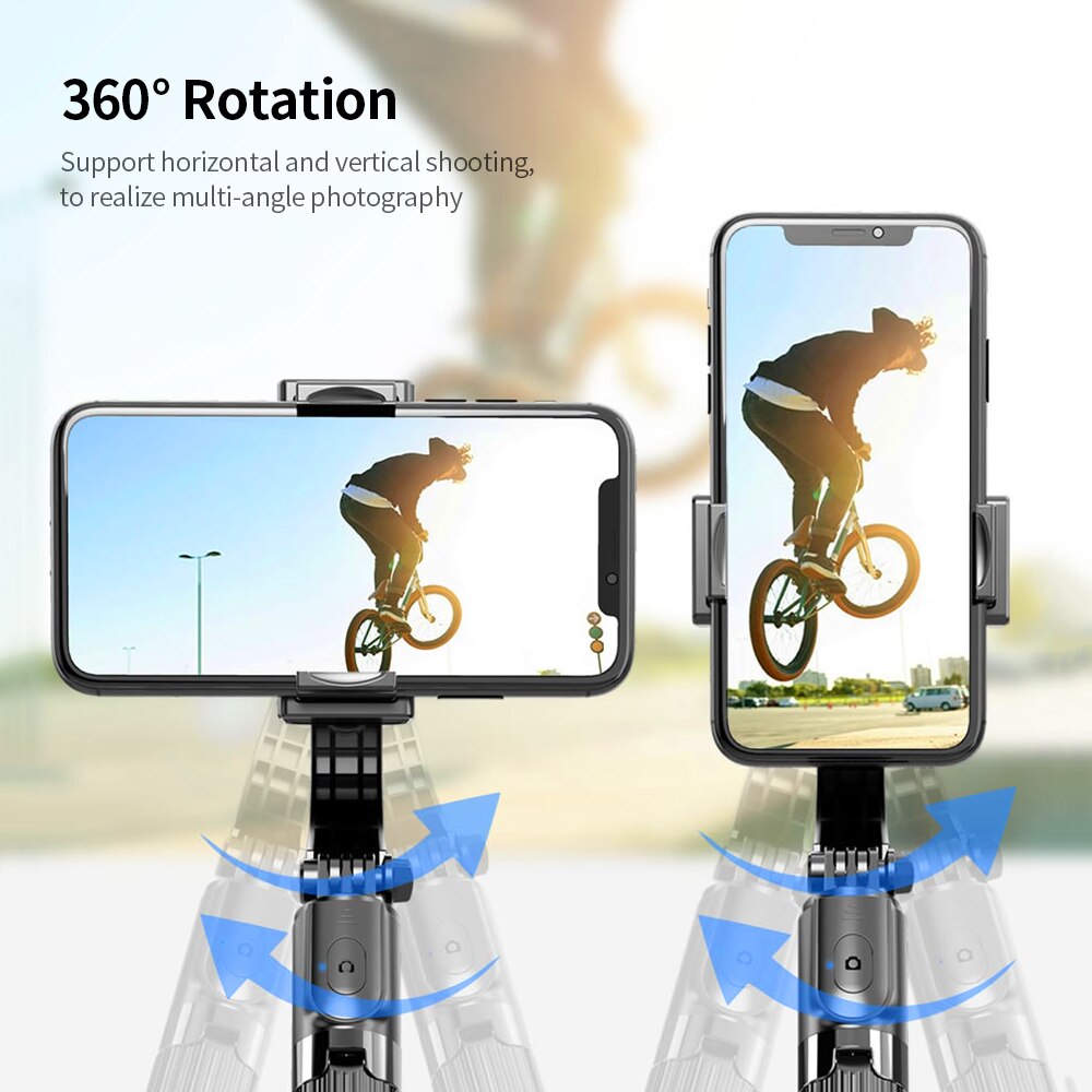 Gimbal Stabilizer Selfie Stick - L08 - Aluminum Alloy - Foldable - Bluetooth 4.0 - for Smartphones