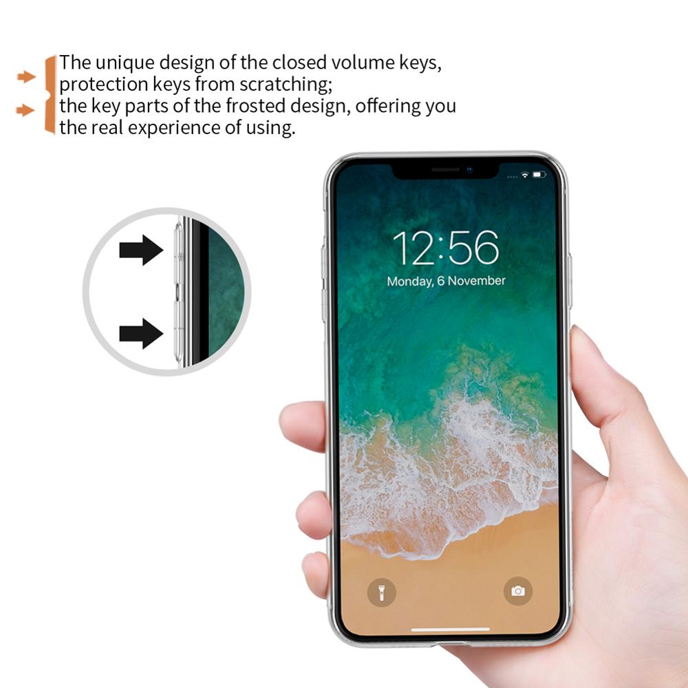 for iPhone X XR XS Max Case Nillkin TPU 0.6mm Ultra thin Phone Case Silicone Cover for iPhone 8 7 6 6s Plus 5 5S SE Nilkin Case