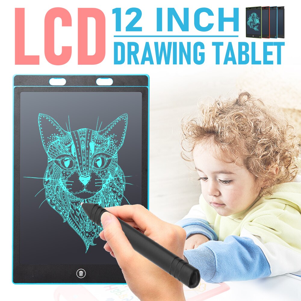 8.5/12 inch LCD Writing Tablet Colored Handwriting Pads Ultra Thin Graphics Erasable Drawing Board Christmas For Kids