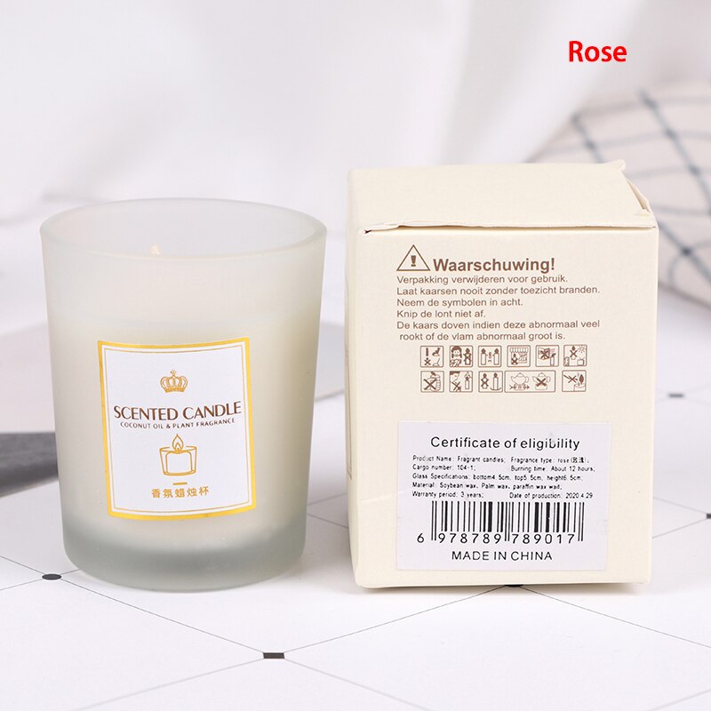 Geurkaarsen Citroen Lavendel Rose Home Decoratie Bruiloft Kaarsen Ontspannen Soja Wax Aromatherapie: N1