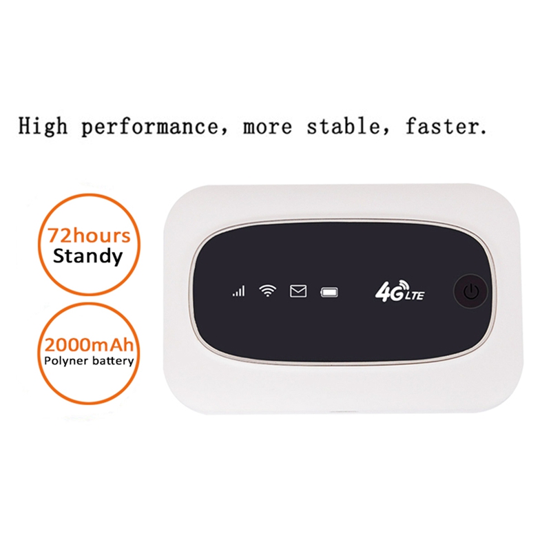 WIFI Router 4G Portable MiFi 150M 2000MAh Wireless Portable Pocket WIFI Mobile Hotspot with Sim Card Slot