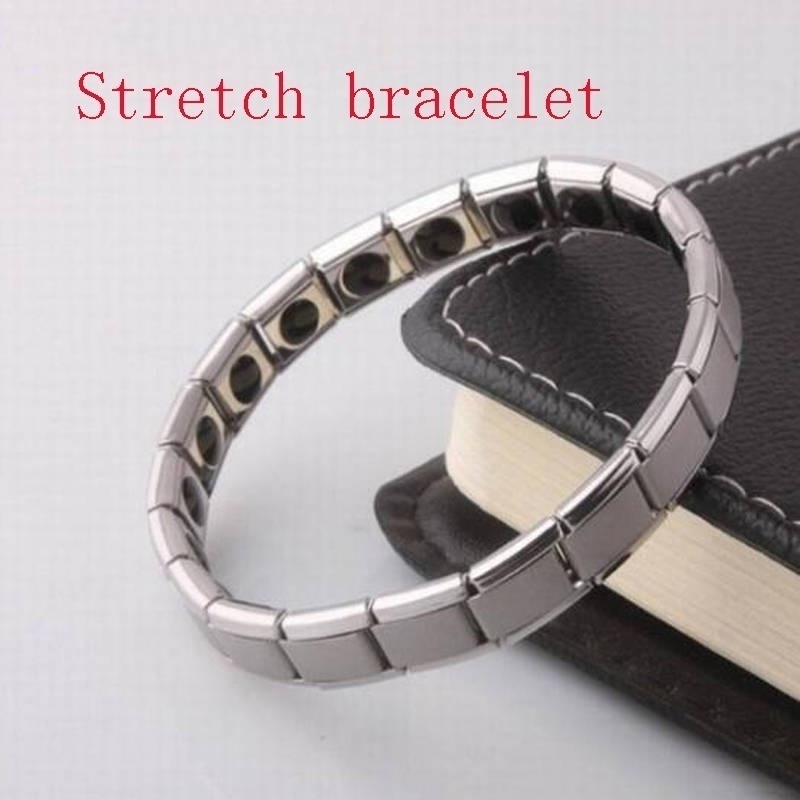 3 In 1 Heren Gezondheid Energie Armband Voor Artritis Twisted Gezonde Magnetische Armband Voor Vrouwen Power Therapie Magneten: Silver