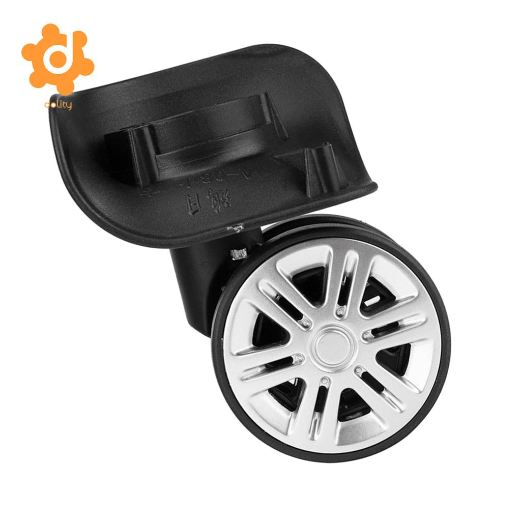 1 Pair Dia PP Single Wheel Top Plate Trolley Caster Pulley Suitcase A08