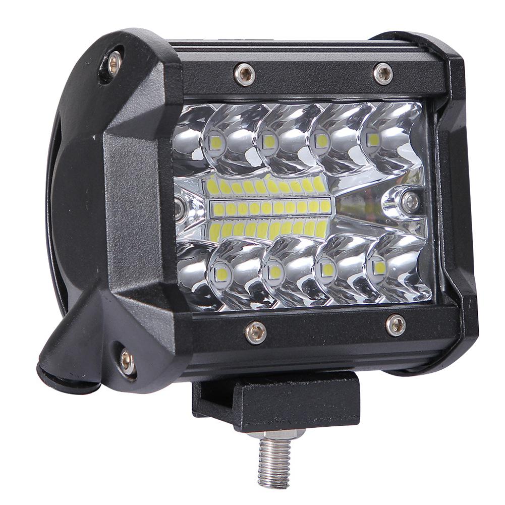 Barre lumineuse de travail, phare de conduite, pour camion, bateau, tracteur, camion, pour 4x4 SUV, 200W 4 en LED, phare anti-brouillard 12/24V, pour ATV barre de Led: 1PCS