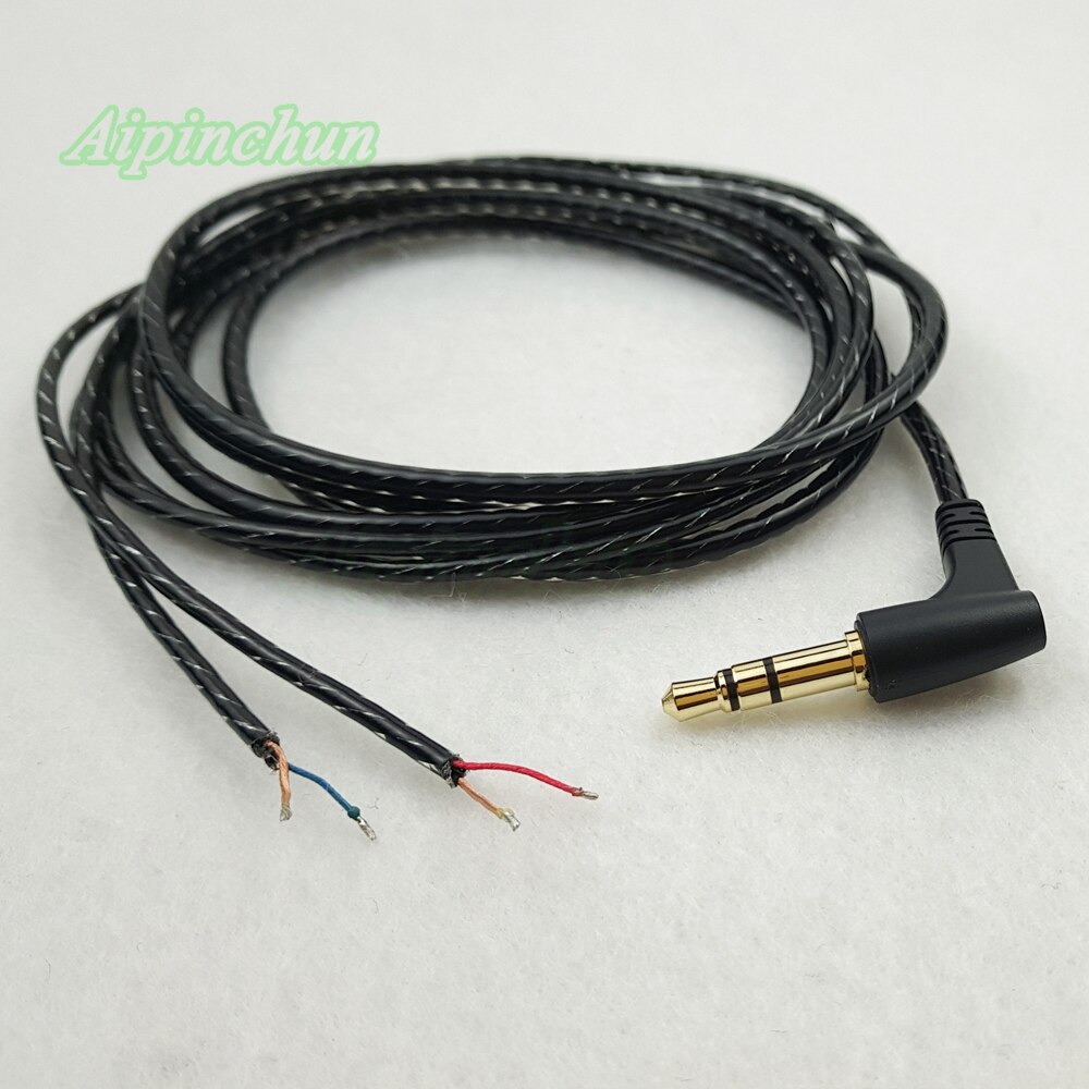 Aipinchun 3.5mm 3-biegunowy gniazdo do gięcia DIY słuchawki kabel audio naprawa słuchawek wymiana przewodu LC-OFC drut A34