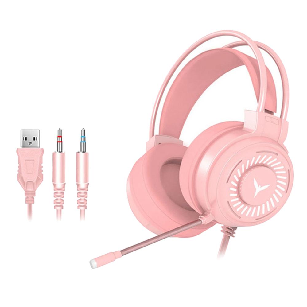 Bedrade Koptelefoon Gamer Hoofdtelefoon Gaming Headsets Surround Sound 4D Stereo Usb Microfoon Kleurrijke Licht Pc Laptop Game Headset