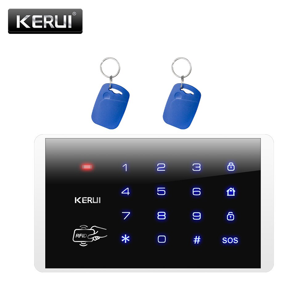 K16 Wireless Password Keypad System 433MHz Wireless RFID Card Touch Keyboard For KERUI Home House Alarm System