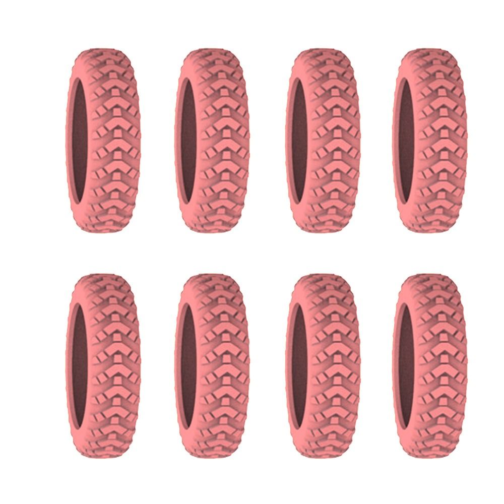 8pcs Travel Luggage Caster Shoes Silicone Suitcase Wheels Protection Cover Reduce Noise Trolley Box Casters Cover: Gold