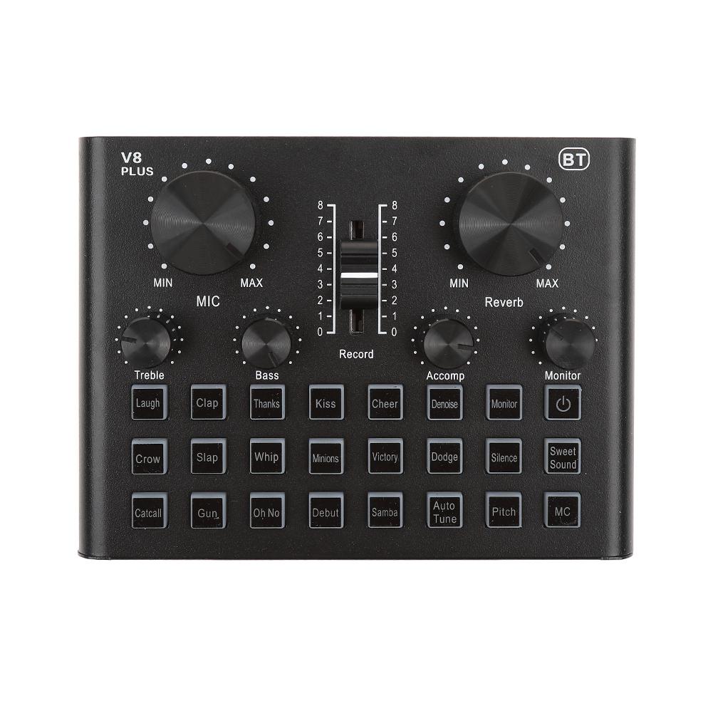 V8 Plus Sound Card Live Universal Internet Outdoor Live Broadcast Equipment ST TL Universal for Computer Pc Mobile Phone