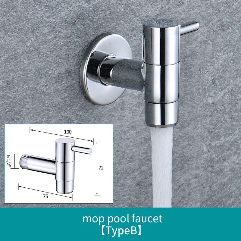 Torneira de parede decorativa para jardim, pequena torneira para máquina de lavar água, torneira bibcock