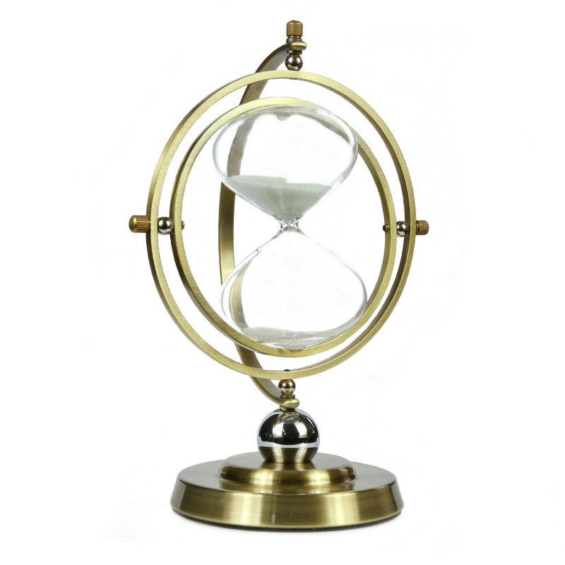 Metal hourglass birthday time hourglass decoration home decoration Mediterranean decoration