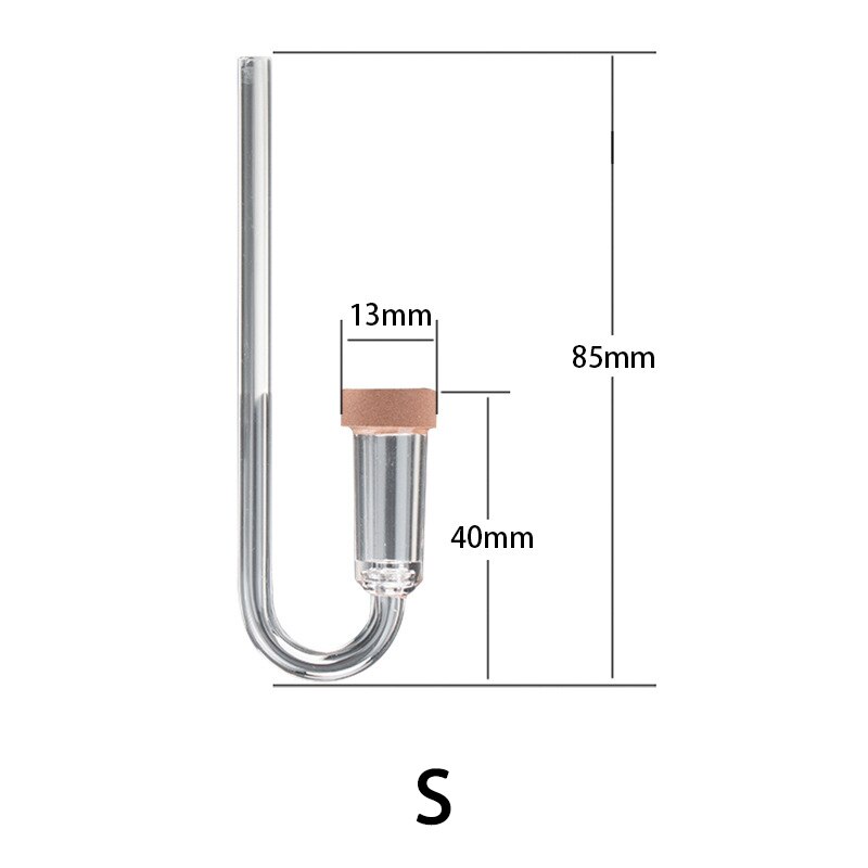 Akvarium akryl u-rør sugekopper co2 diffusorer ku... – Grandado