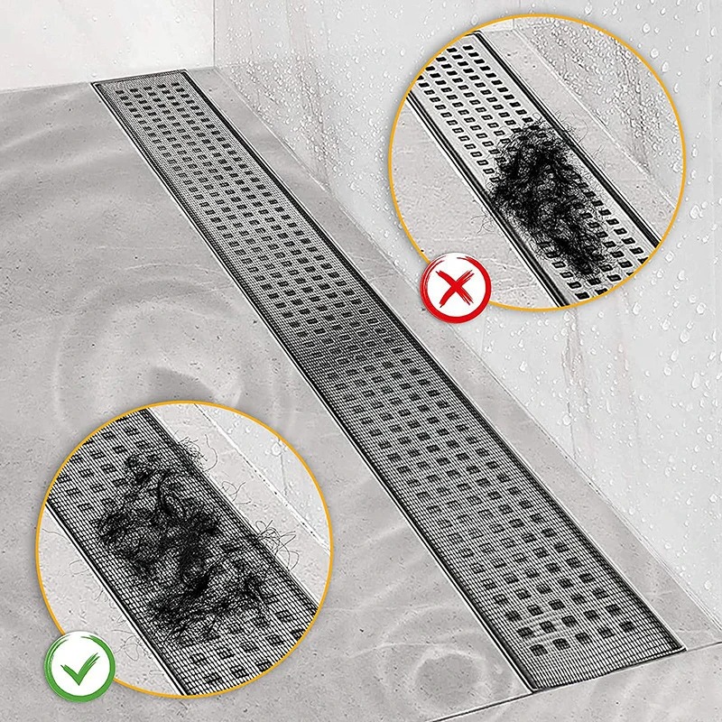 Haarfilter douche afvoer rooster insectenpreventie autohesie douche voor badkamerartikelen valaccessoires wastafel badkuip armatuur thuis